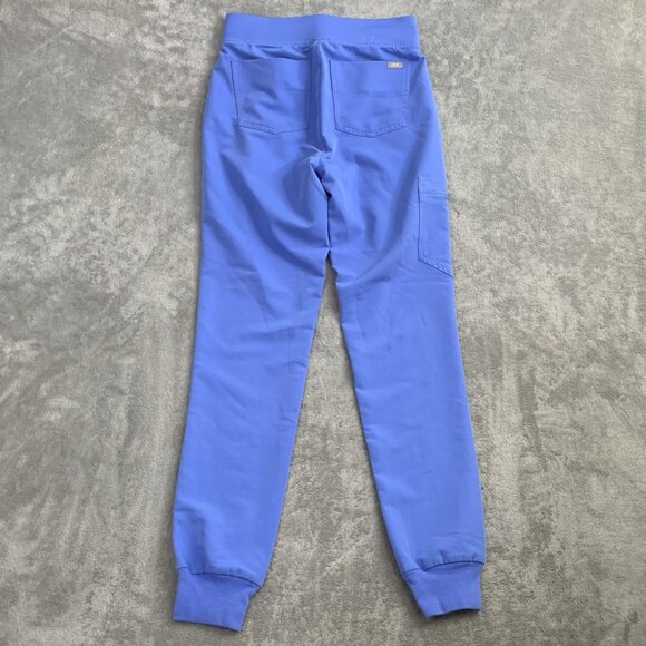Figs Scrub Pants Womens XS Tall Zamora Jogger Nurse Workwear Capri Blue Medical - Picture 14 of 16